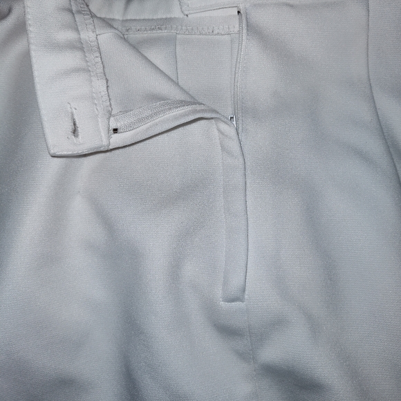 Varsity White Pleated With Three Stripes Women's Cheerleader/Cheerleading Skirt - Picture 7 of 10